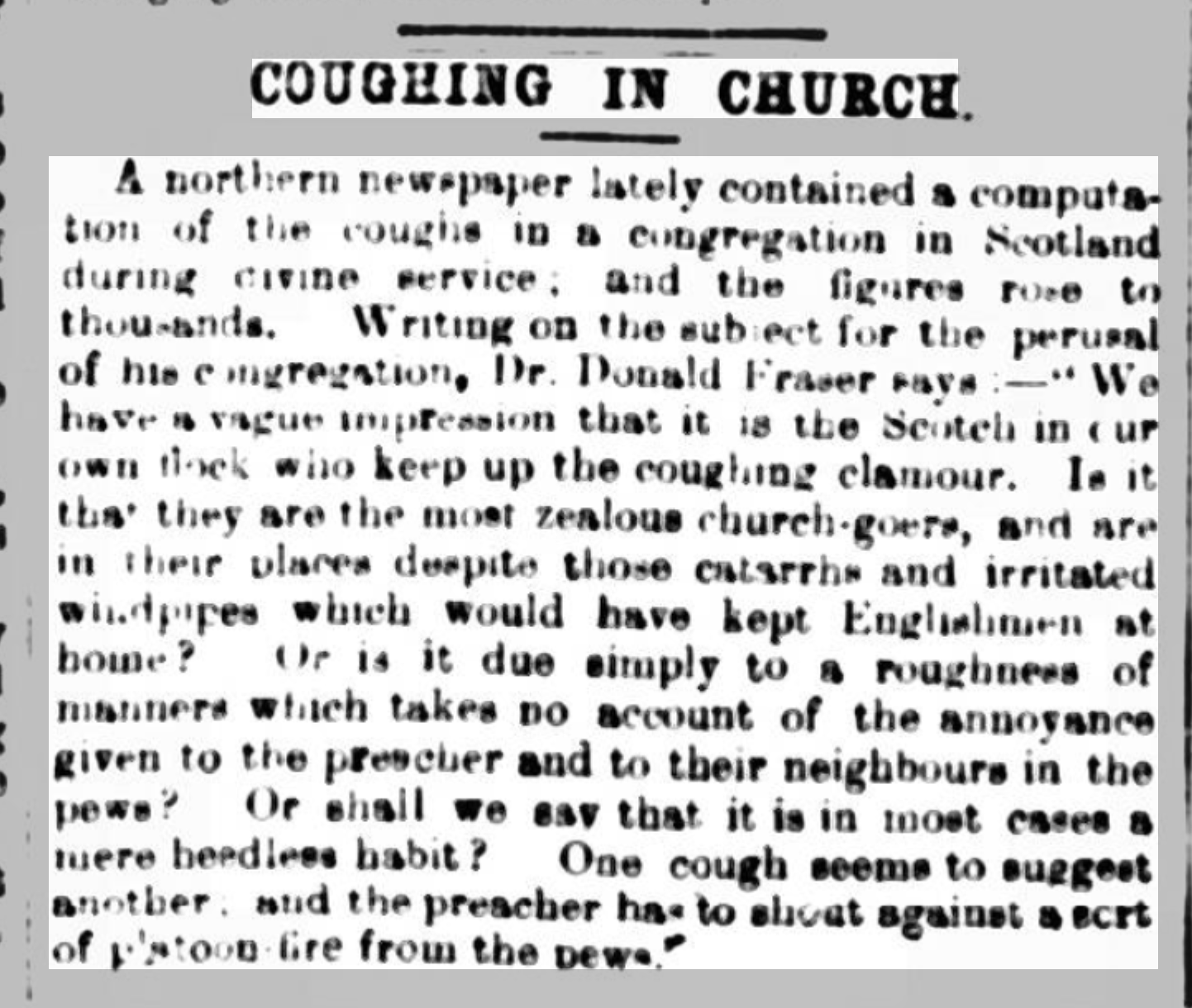 Original Newspaper Clipping